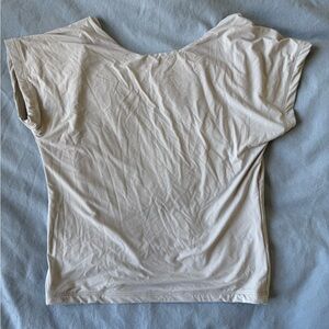 Open back cropped tee